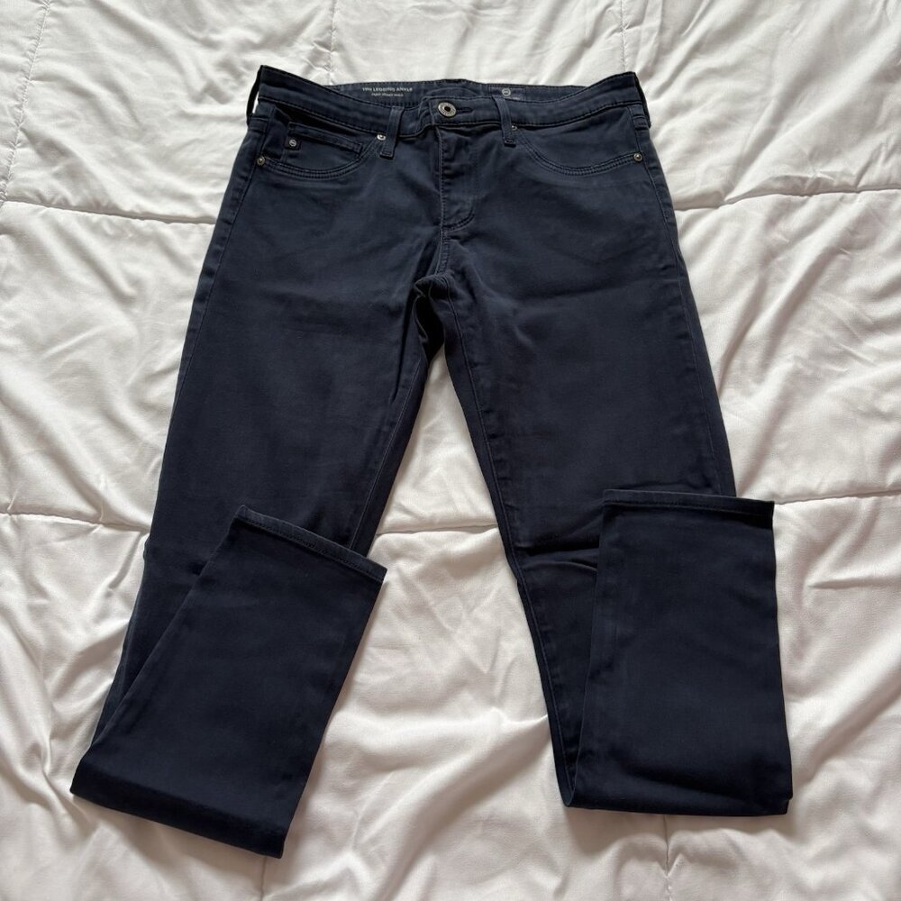 AG Adriano Goldschmied Womens Super‎ Skinny Ankle Jeans Blue Size 27R Office